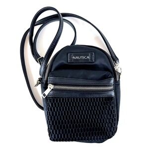 Nautica Black Mini Crossbody Bag Purse Small Travel Handbag‎